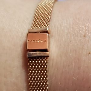 Pandora Reflexions™ Rose Gold Mesh Bracelet 7.9"